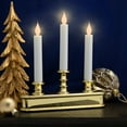 thumbnail image 1 of Northlight LED 3-Light Candolier Window Candle - 10" - White and Gold, 1 of 7