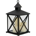 thumbnail image 1 of Northlight LED Candle Lantern with 3 Flameless Candles - 12.5" - Black, 1 of 6