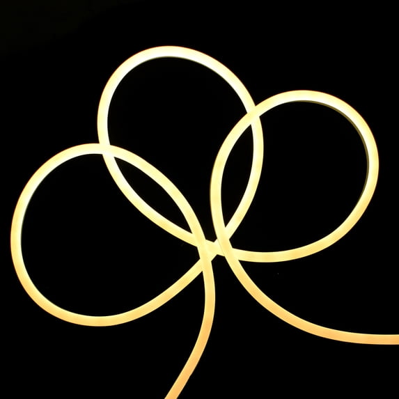 Northlight LED Commercial Grade Flexible Christmas Rope Lights - Warm White - 18' Yellow Wire