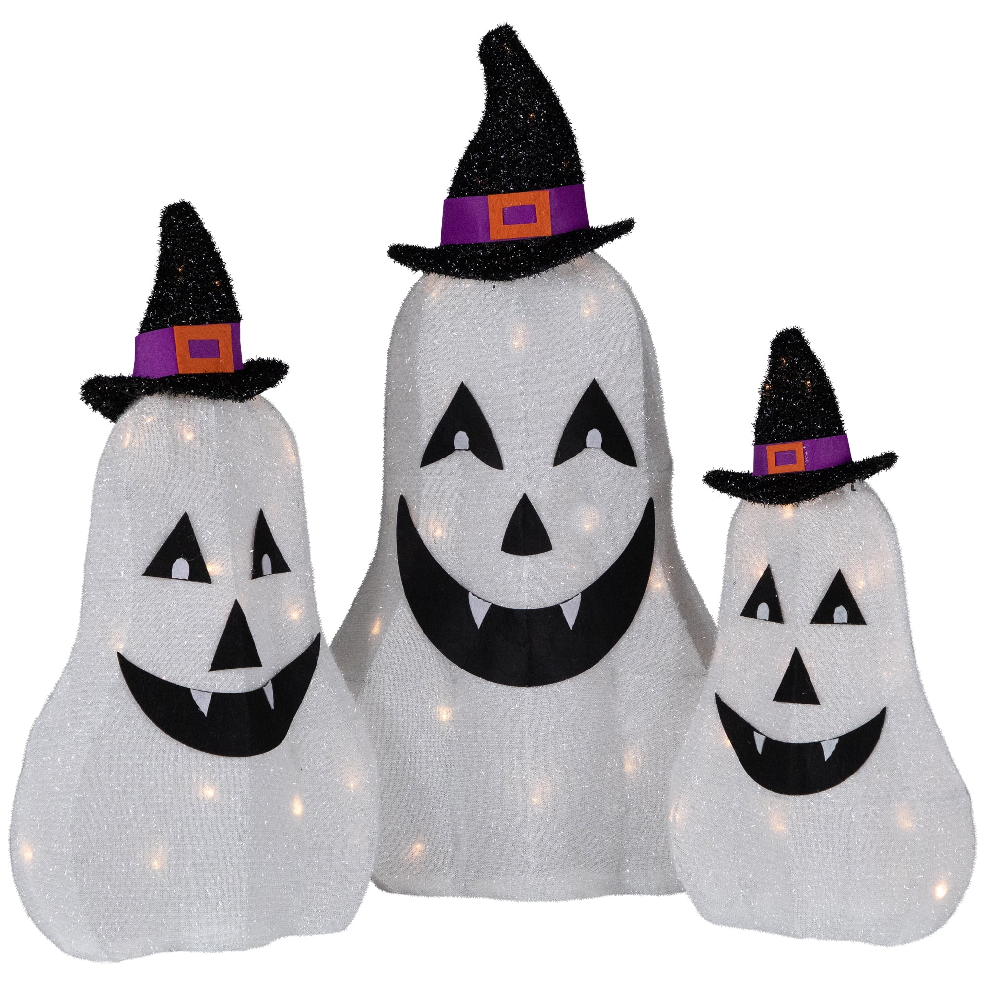 Northlight LED Jack O' Lantern Ghosts Outdoor Halloween Decorations ...