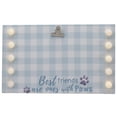thumbnail image 1 of Northlight LED Lighted "Best Friends with Paws" Canvas with Photo Clip - 10.25", 1 of 5