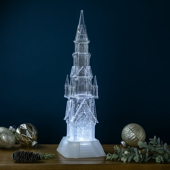 Northlight LED Lighted Castle Acrylic Christmas Decoration - 17.5"
