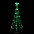 thumbnail image 1 of Northlight LED Lighted Christmas Cone Tree Outdoor Decoration - 4' - Green, 1 of 10