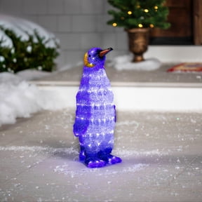 Northlight LED Lighted Commercial Grade Acrylic Penguin Outdoor Christmas Decoration - 18"