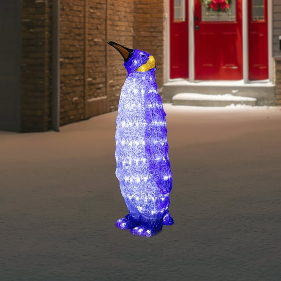 Northlight LED Lighted Commercial Grade Acrylic Penguin Outdoor Christmas Decoration - 26" - Pure