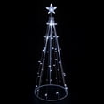 thumbnail image 1 of Northlight LED Lighted Cone Tree Outdoor Christmas Decoration - 5' - Pure White, 1 of 9