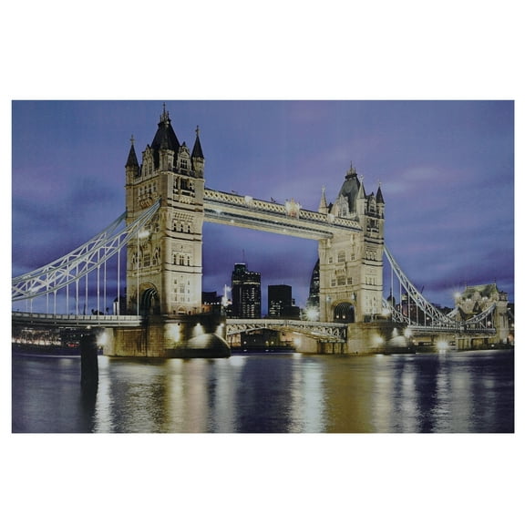 Northlight LED Lighted Famous London Bridge Canvas Wall Art - 15.75" x 23.5"