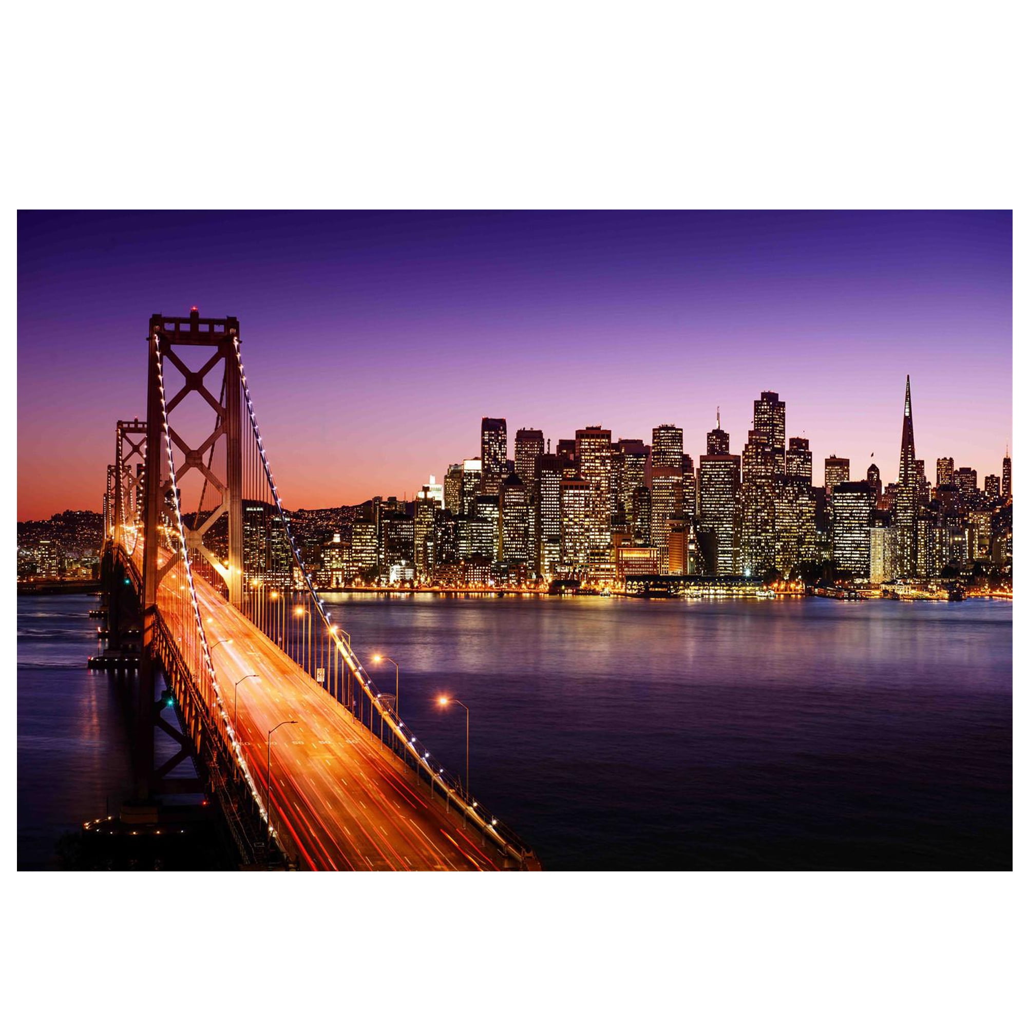 LED Lighted San Francisco Bay Bridge Canvas Wall Art 23.5"