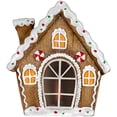 thumbnail image 1 of Northlight LED Lighted Frosted Gingerbread Peppermint Christmas House - 12.5", 1 of 7