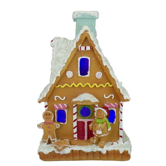 Northlight LED Lighted Gingerbread House Christmas Figure - 8.5" - Multicolor LED Lights