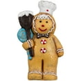thumbnail image 1 of Northlight LED Lighted Glittered Gingerbread Snowman Chef Christmas Figure - 17.5", 1 of 6