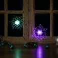 thumbnail image 1 of Northlight LED Lighted Icy Crystal Snowflake Christmas Window Decorations - 5.5" - Set of 2, 1 of 5
