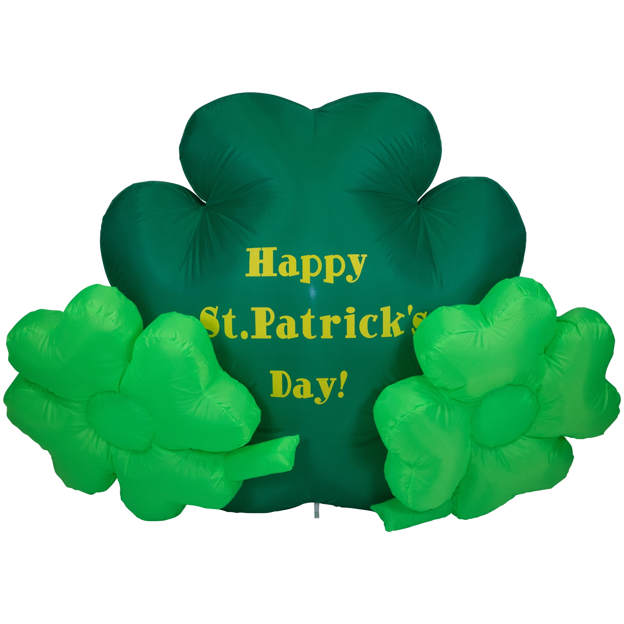 Shamrock Inflatable Northlight LED Lighted Inflatable Happy St. Patrick's Day Shamrock 60 ...