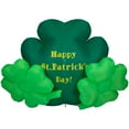 thumbnail image 1 of LED Lighted Inflatable Happy St. Patrick's Day Triple Shamrock Outdoor Decoration - 60", 1 of 7