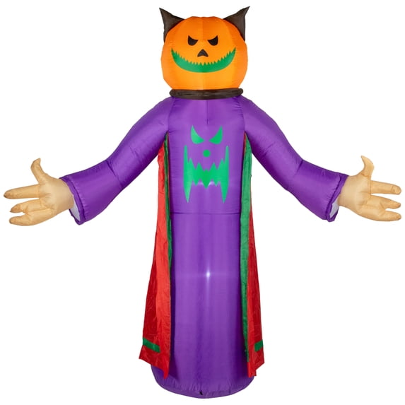 Northlight LED Lighted Inflatable Jack-O-Lantern Grim Reaper Outdoor Halloween Decoration - 8'