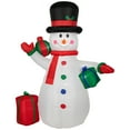 thumbnail image 1 of Northlight LED Lighted Inflatable Snowman with Gifts Outdoor Christmas Decoration - 8', 1 of 5