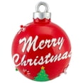 thumbnail image 1 of Northlight LED Lighted "Merry Christmas" Ball Ornament Decoration - 10" - Red, 1 of 4