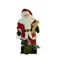 thumbnail image 1 of Northlight LED Lighted Musical Santa Claus with Gift Bag Christmas Inflatable Figurine - 6', 1 of 5