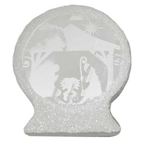 Northlight LED Lighted Nativity Scene Christmas Decoration - 9.25" - Silver Tone