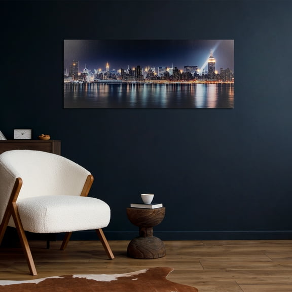 Northlight LED Lighted New York City Skyline Canvas Wall Art - 15.75" x 39.25"