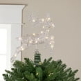thumbnail image 1 of Northlight LED Lighted Reindeer Christmas Tree Topper - 13"  - Silver - Warm White Lights, 1 of 7