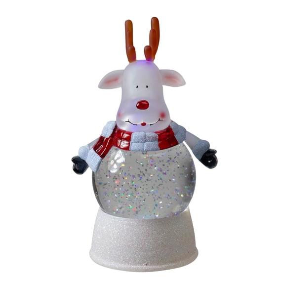 Northlight LED Lighted Reindeer Christmas Water Globe - 8"