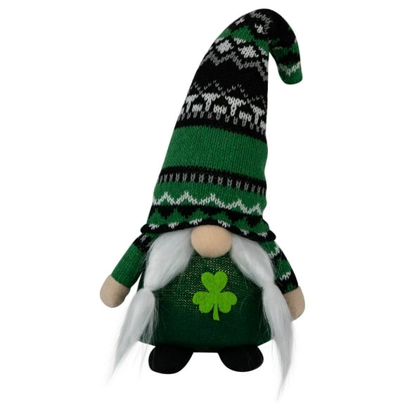 Northlight LED Lighted St. Patrick's Day Girl Gnome - 11.5"