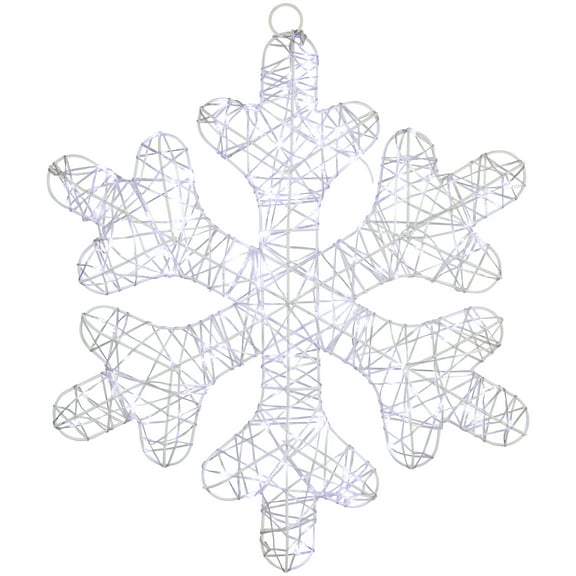 Northlight LED Lighted Twinkle Snowflake Outdoor Christmas Decoration - 23.5" - Cool White