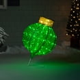 thumbnail image 1 of Northlight LED Lighted Twinkling Commercial Outdoor Tinsel Onion Christmas Ornament - 36" - Green, 1 of 8