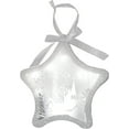 thumbnail image 1 of LED Lighted Winter Scene Star Christmas Ornament - 8" - White and Silver - Clear, 1 of 3