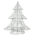 thumbnail image 1 of Northlight LED Lighted Wire and Bead Christmas Tree - 15.25" - Silver - Warm White Lights, 1 of 3