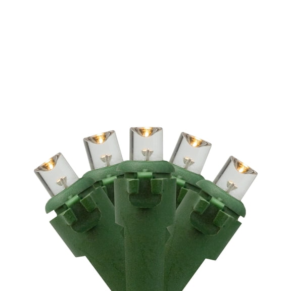 Northlight LED Wide Angle Christmas Lights - Warm White - 9.5' Green Wire - 20ct