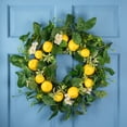 thumbnail image 1 of Northlight Lemons and Daisies Artificial Floral Wreath, Yellow - 20-Inch, 1 of 8