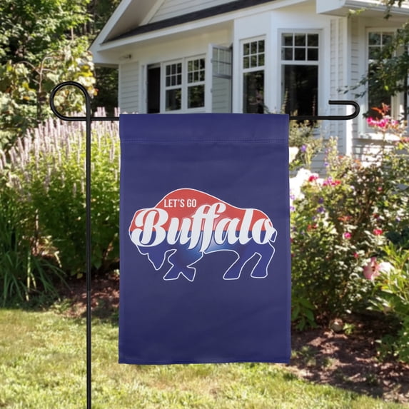 Northlight Let's Go Buffalo Outdoor Garden Flag 18" x 12.5"
