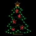 thumbnail image 1 of Northlight Lighted Christmas Tree with Stars Window Silhouette - 17.75", 1 of 7
