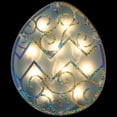 thumbnail image 1 of Northlight Lighted Easter Egg Window Decoration - 12" - Blue, 1 of 8