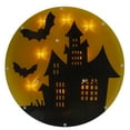 thumbnail image 1 of Northlight Lighted Haunted House Halloween Window Silhouette - 13.75" - Clear Lights, 1 of 4