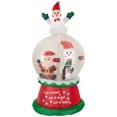 thumbnail image 1 of Northlight Lighted Inflatable Santa and Friends Snow Globe Outdoor Christmas Decoration - 6.75', 1 of 6