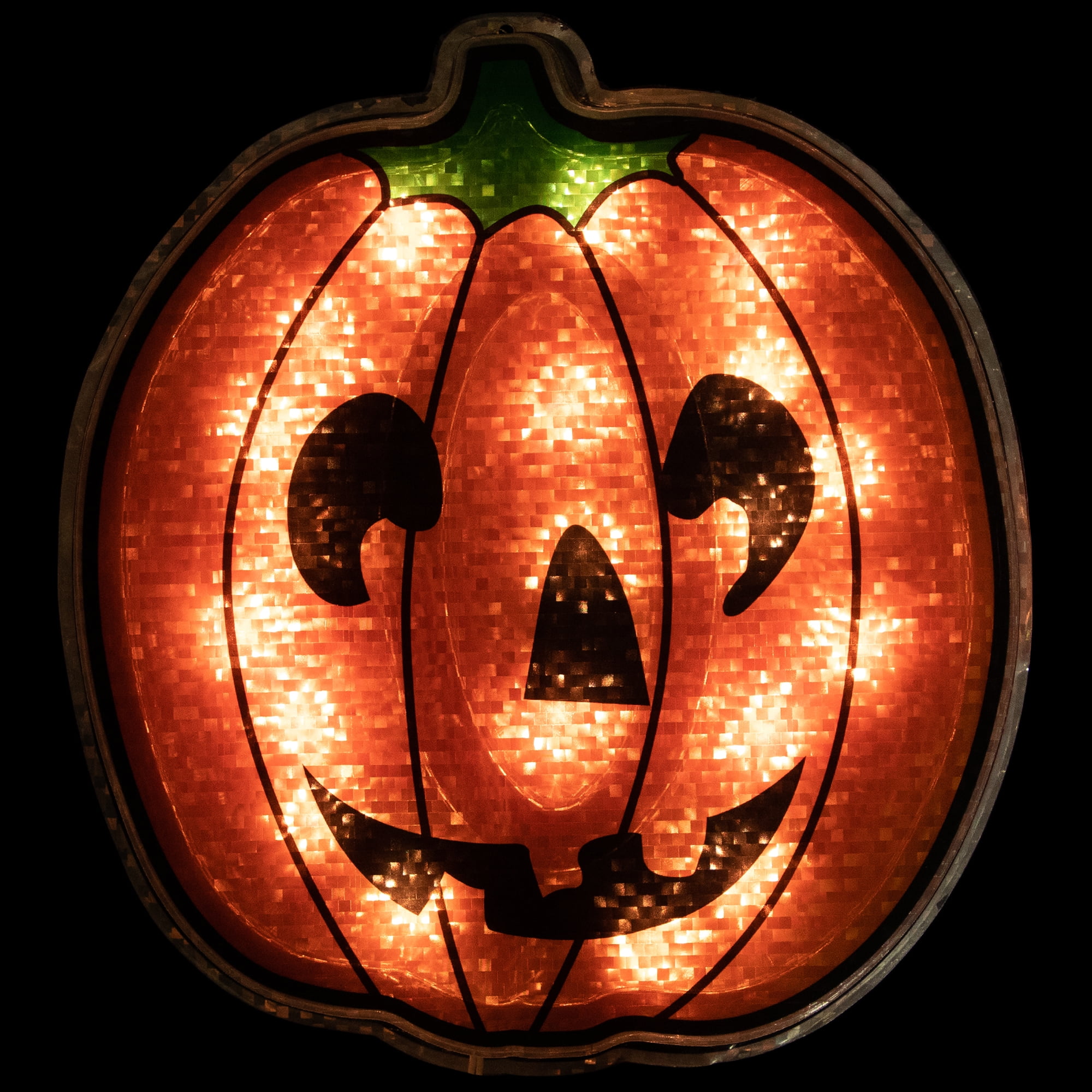 Northlight Lighted Jack O' Lantern Halloween Window Silhouette - 13.5 ...
