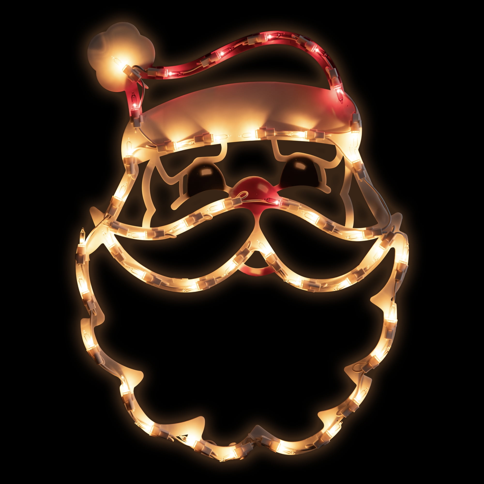 Lighted Santa Scene 照明装飾 Northlight Lighted Santa Claus Christmas Window Silhouette - 17.5