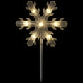 thumbnail image 1 of Northlight Lighted Snowflake Outdoor Christmas Pathway Markers - 14.25" - Set of 5, 1 of 6