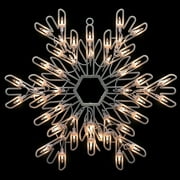 Northlight Lighted Snowflake Christmas Window Silhouette Decoration - 15.25"