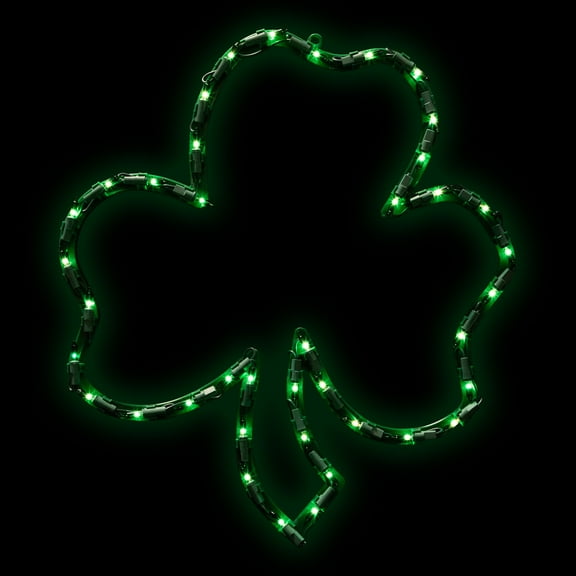 Northlight Lighted St. Patrick's Day Irish Shamrock Window Silhouette - 17"