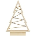 thumbnail image 1 of Northlight Lighted Wooden Christmas Tree with Stars Decoration - 11", 1 of 5