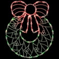 thumbnail image 1 of Northlight Lighted Wreath Window Silhouette Christmas Decoration - 16", 1 of 7