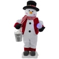 thumbnail image 1 of Northlight Lighted and Animated Musical Standing Snowman Christmas Figure - 24", 1 of 5