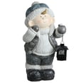 thumbnail image 1 of Northlight Little Boy Holding a Tea Light Lantern Christmas Figure - 18.5" - White and Gray, 1 of 2