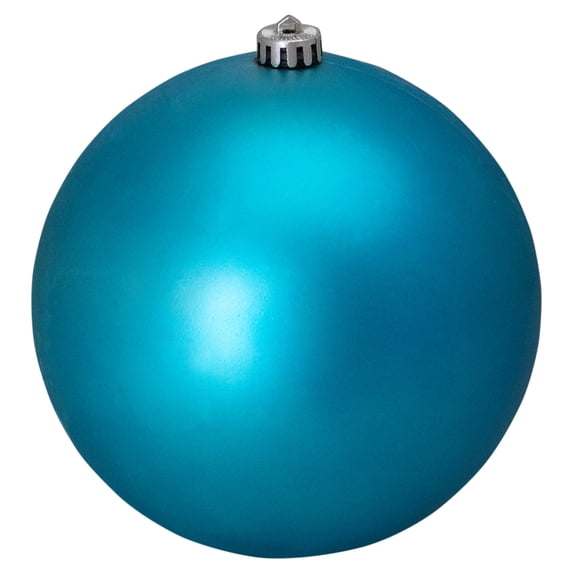 Northlight Matte Shatterproof Commercial Christmas Ball Ornament - 8" (200mm) - Turquoise Blue