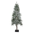 thumbnail image 1 of Northlight Medium Flocked Alpine Artificial Christmas Tree - 6' - Unlit, 1 of 6