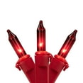 thumbnail image 1 of Northlight Mini Christmas Lights - Red -  20' Red Wire - 100ct, 1 of 8